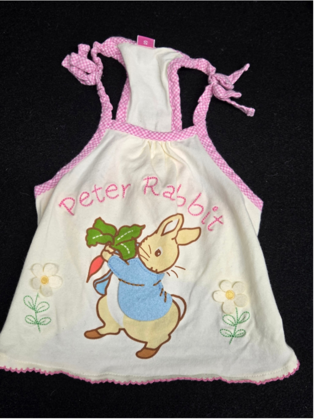Vintage Beatrix Potter Peter Rabbit And Friends Baby Tabard Dress Size S